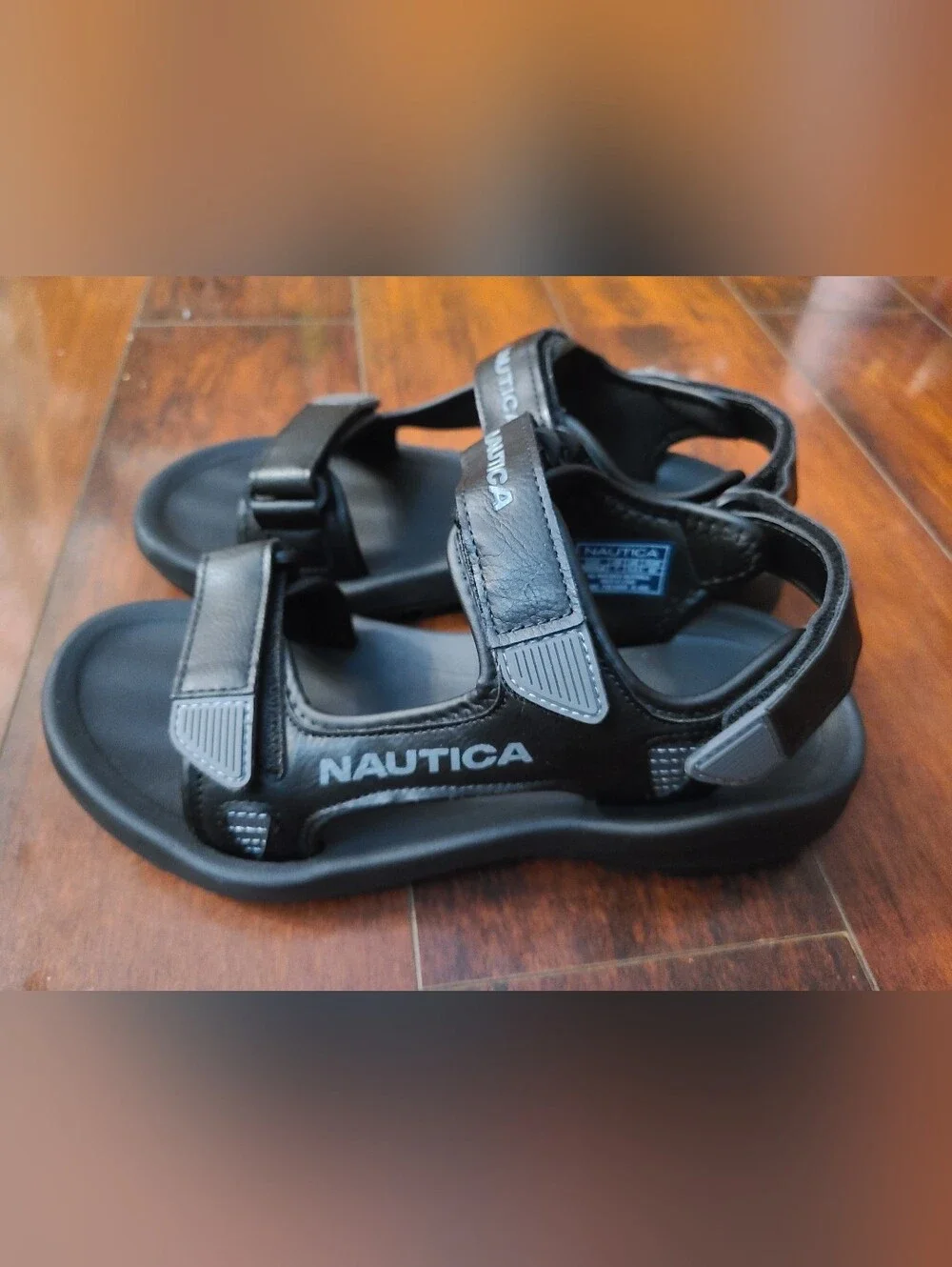 Nautica Chisholm Men's Sport Sandals Size 7 Black NWOT Athletic Hiking